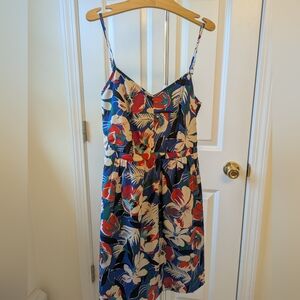 J. Crew Blue Sleeveless Sundress Midi